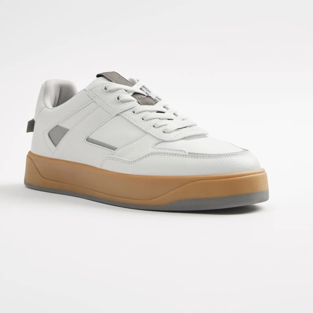 ZARA COMBINATION LEATHER SNEAKERS SZ 7 - Picture 2 of 8